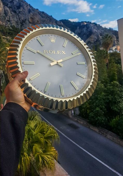 rolex wall clocks|vintage rolex wall clock.